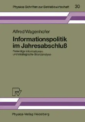 Cover of Informationspolitik Im Jahresabschluß