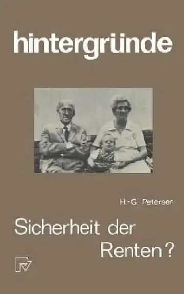 Cover of Sicherheit Der Renten?