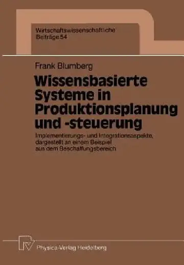 Cover of Wissensbasierte Systeme in Produktionsplanung Und -Steuerung