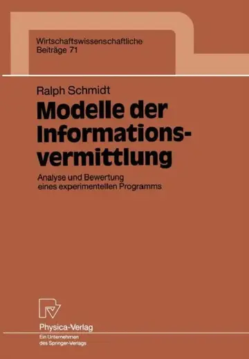 Cover of Modelle Der Informationsvermittlung