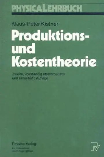 Cover of Produktions-Und Kostentheorie