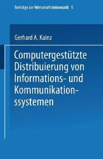 Cover of Computergestützte Distribuierung Von Informations- Und Kommunikationssystemen