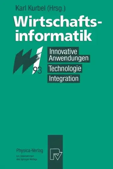 Cover of Wirtschaftsinformatik ′93