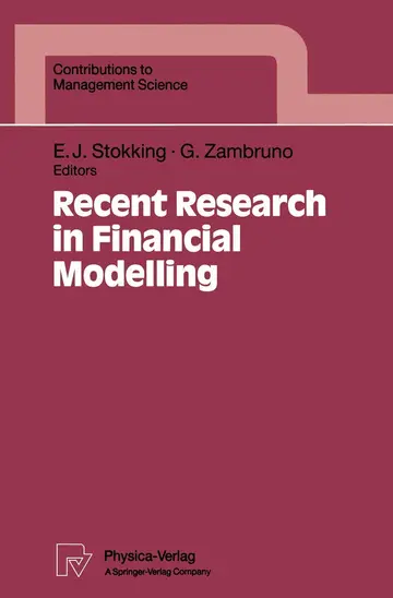 Cover of Recent Research in Financial Modelling