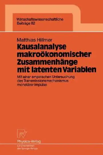 Cover of Kausalanalyse Makroökonomischer Zusammenhänge Mit Latenten Variablen