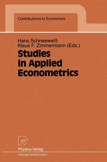 Cover of Studies in Applied Econometrics