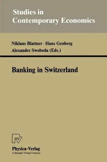 Cover of Banking in Switzerland