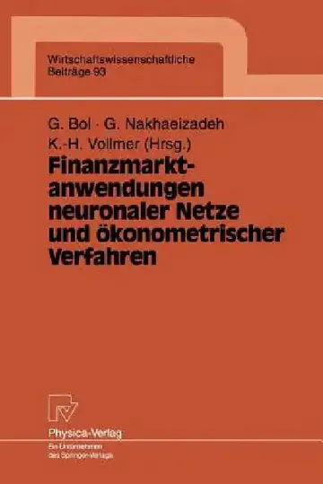 Cover of Finanzmarktanwendungen Neuronaler Netze Und Ökonometrischer Verfahren