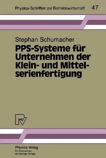 Cover of Pps-Systeme Für Unternehmen Der Klein- Und Mittelserienfertigung