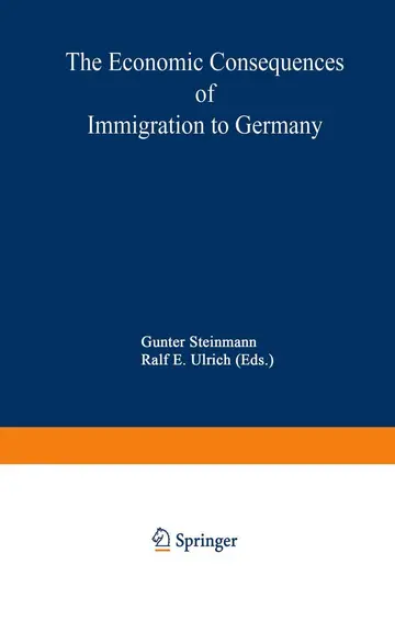 Cover of The Economic Consequences of Immigration to Germany
