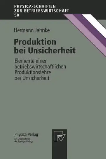 Cover of Produktion Bei Unsicherheit