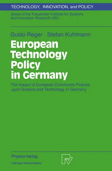 Cover of European Technology Policy in Germany
