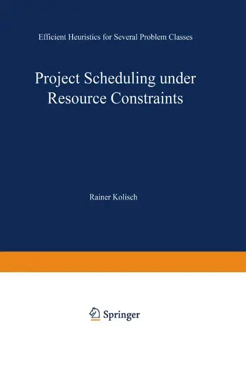 Cover of Project Scheduling under Resource Constraints