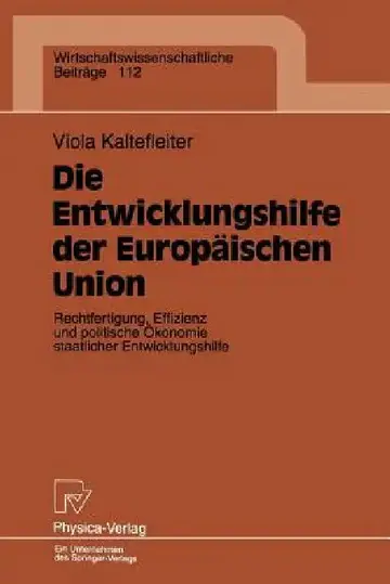 Cover of Die Entwicklungshilfe Der Europäischen Union