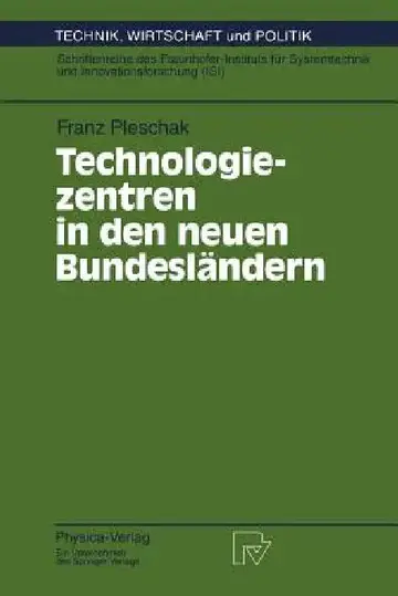 Cover of Technologiezentren in Den Neuen Bundesländern