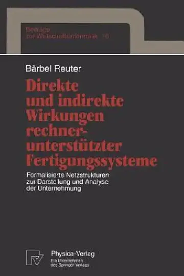 Cover of Direkte Und Indirekte Wirkungen Rechnerunterstützter Fertigungssysteme
