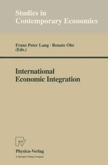 Cover of International Economic Integration