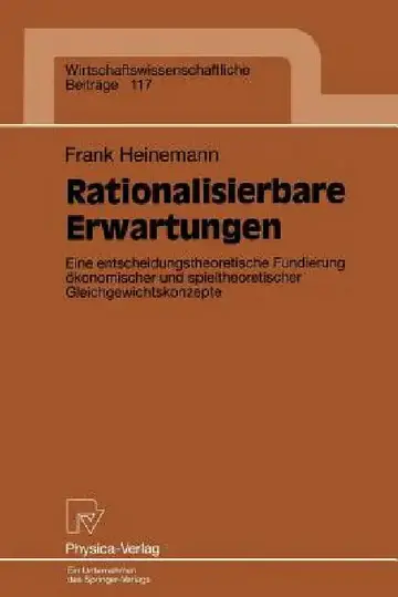 Cover of Rationalisierbare Erwartungen