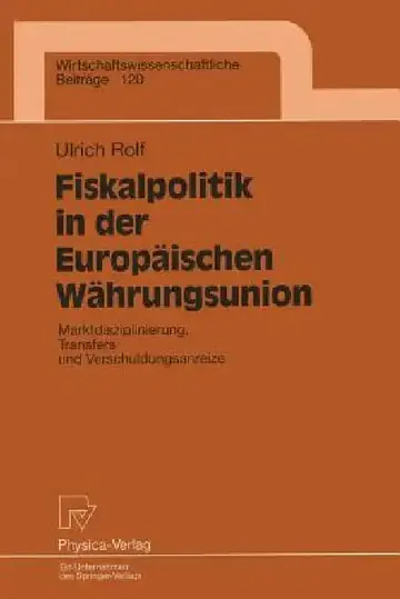 Cover of Fiskalpolitik in Der Europäischen Währungsunion