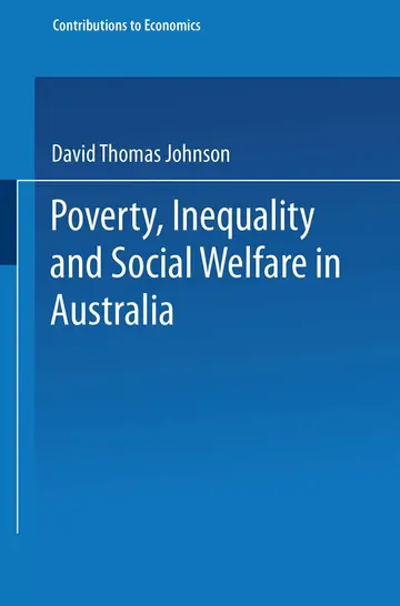 Cover of Poverty, Inequality and Social Welfare in Australia