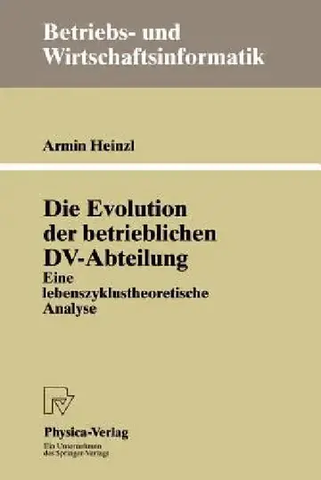 Cover of Die Evolution Der Betrieblichen DV-Abteilung