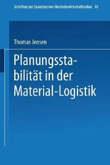 Cover of Planungsstabilität in Der Material-Logistik