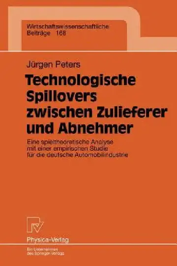Cover of Technologische Spillovers Zwischen Zulieferer Und Abnehmer