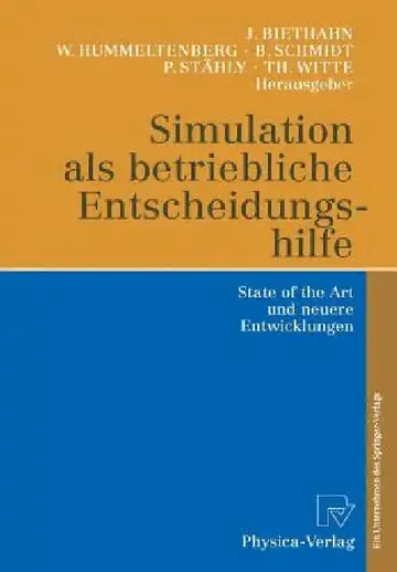 Cover of Simulation ALS Betriebliche Entscheidungshilfe