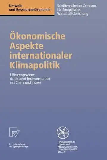 Cover of Ökonomische Aspekte Internationaler Klimapolitik