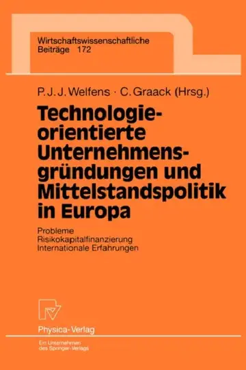 Cover of Technologieorientierte Unternehmensgrundungen Und Mittelstandspolitik in Europa