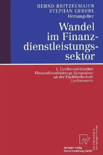 Cover of Wandel Im Finanzdienstleistungssektor