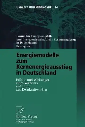 Cover of Energiemodelle Zum Kernenergieausstieg in Deutschland
