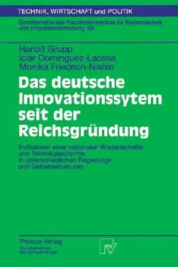 Cover of Das Deutsche Innovationssystem Seit Der Reichsgründung