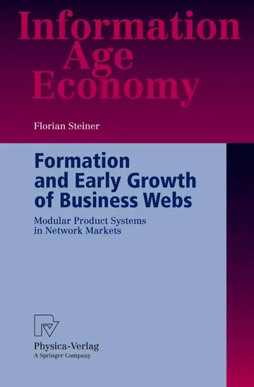Cover of Formation and Early Growth of Business Webs