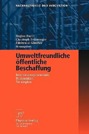 Cover of Umweltfreundliche Öffentliche Beschaffung