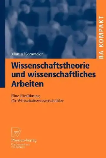 Cover of Wissenschaftstheorie Und Wissenschaftliches Arbeiten