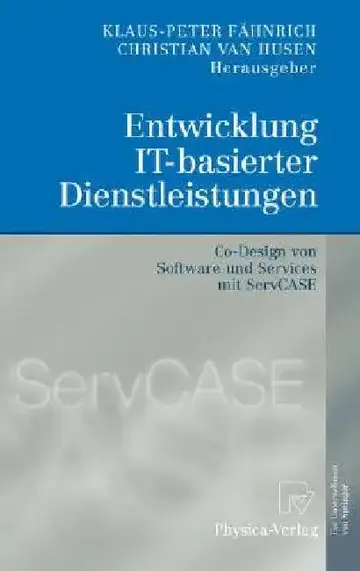 Cover of Entwicklung It-Basierter Dienstleistungen
