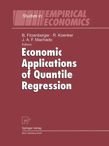 Cover of Economic Applications of Quantile Regression (pb 2002)
