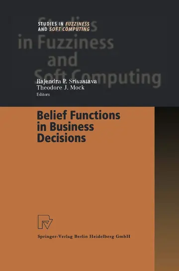 Cover of Belief Functions in Business Decisions