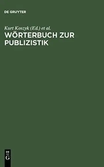 Cover of Wörterbuch Zur Publizistik