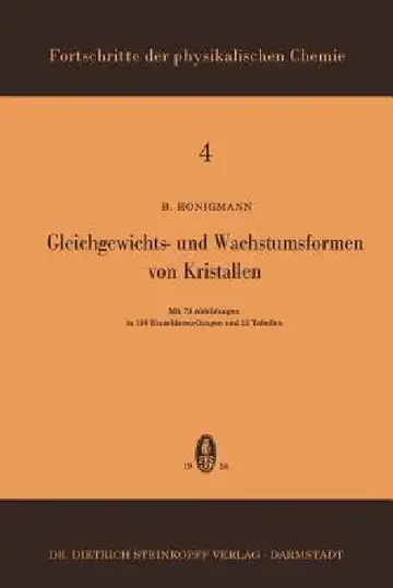 Cover of Gleichgewichts- Und Wachstumsformen Von Kristallen