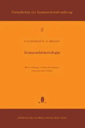 Cover of Immunohämatologie
