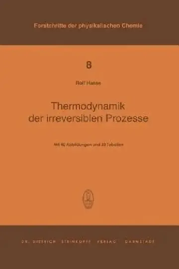 Cover of Thermodynamik Der Irreversiblen Prozesse