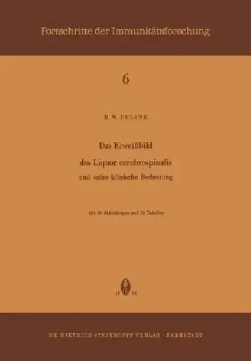 Cover of Das Eiweissbild Des Liquor Cerebrospinalis Und Seine Klinische Bedeutung