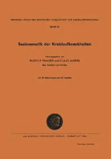 Cover of Soziosomatik Der Kreislaufkrankheiten