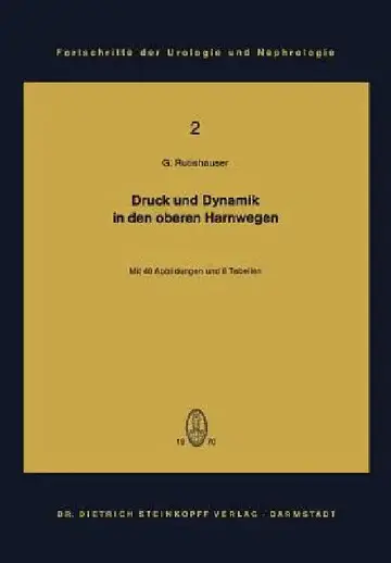 Cover of Druck Und Dynamik in Den Oberen Harnwegen