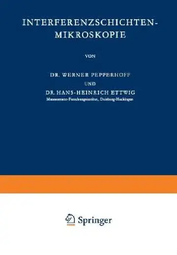 Cover of Interferenzschichten-Mikroskopie