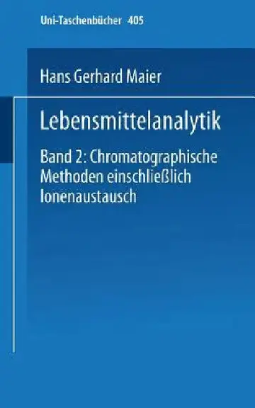 Cover of Lebensmittelanalytik