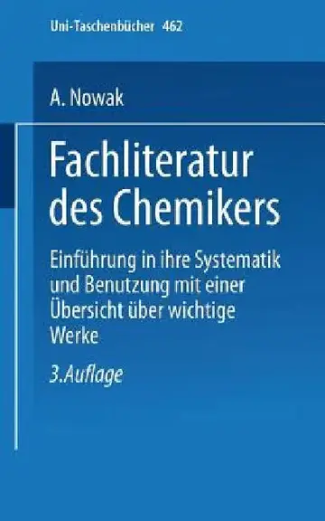 Cover of Fachliteratur Des Chemikers