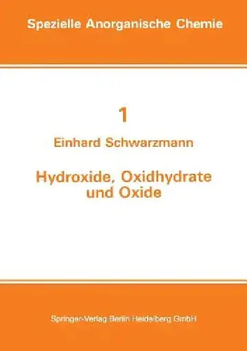 Cover of Hydroxide, Oxidhydrate Und Oxide